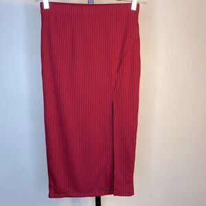 NEW…Cherry ribbed skirt size S (small) from Forever21